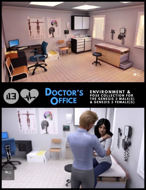 i13 Doctor’s Office Environment with Poses