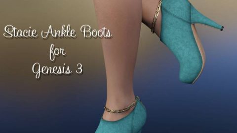 Stacie Ankle Boots for Genesis 3 Female