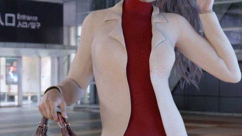 X-Fashion Chic Winter Outfit for Genesis 3 Female(s)