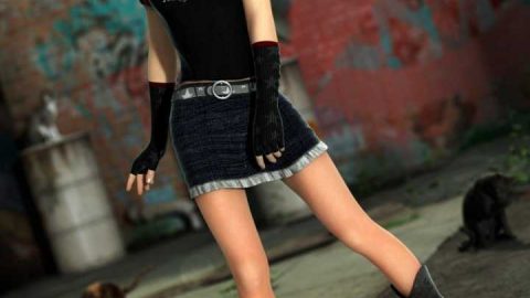 Purrfectly Playful Outfit for Genesis 2 Female(s)