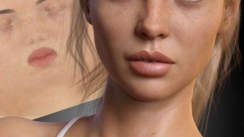 Perfectly Imperfect Skin and Merchant Resource for Genesis 8 Female