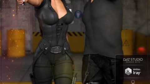 Z Hot and Loaded – Gun and Poses for Genesis 3 and 8
