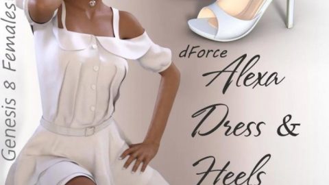 dForce Alexa Outfit for Genesis 8 Female(s)