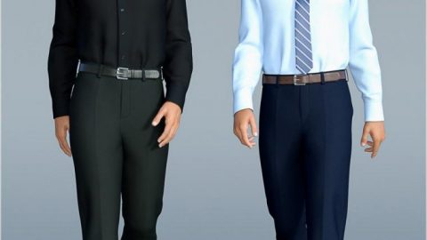dForce H&C Dress Shirt Outfit for Genesis 8 Male(s)