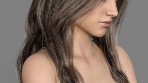 MRL dForce Long Layered Hair for Genesis 8 Female with Colour Mixing