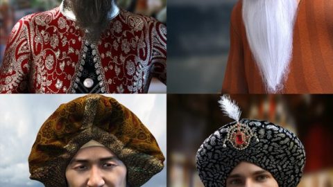 Morphing Turban and Beard for Genesis 8 Male(s)