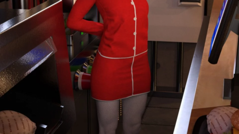 Hostess Uniform for Genesis 8 Female(s)
