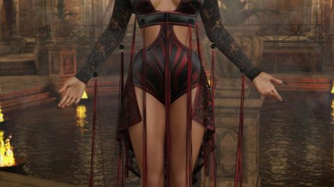 VERSUS – Whispers dForce outfit for G8F