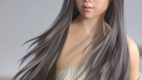 Neve Hair for Genesis 3 and 8 Females