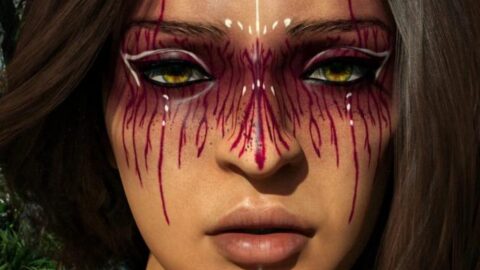 D.E.M. Painted Tribal Makeup for Genesis 8 Female