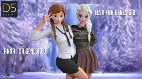 Anna and Elsa For G3F/G8F