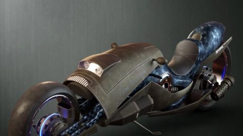 Sci-Fi Maglev Motorcycle