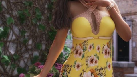 dForce Fleur Outfit and Jewelry for Genesis 8 Female(s)