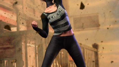 Cyber Survivor Outfit and Hair for Genesis 8 Female