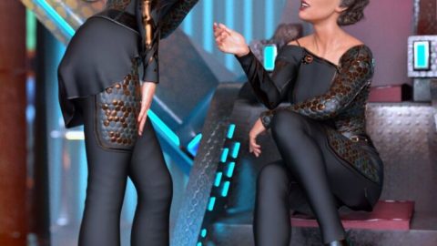 dForce Chief Officer Outfit for Genesis 8 Female(s)