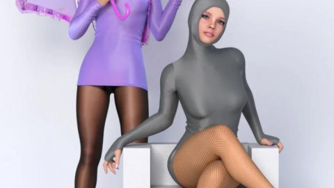 Lali’s Spandex Two Dresses with dForce for Genesis 8 and 8.1 Females
