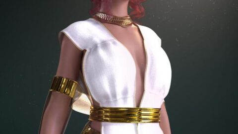 dForce Cassandra Goddess Outfit for Genesis 8 and 8.1 Females Bundle