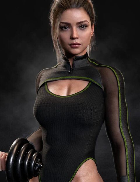 AJC Aero Fitness Outfit for Genesis 8 and 8.1 Females