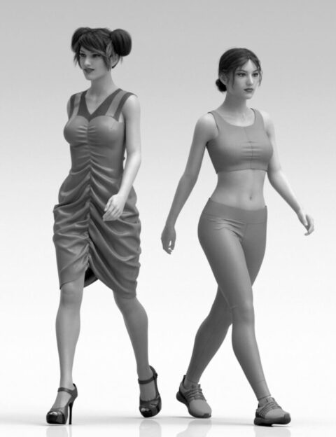 Catwalk Animations for Clothes Presentation for Genesis 8 and 8.1 Female