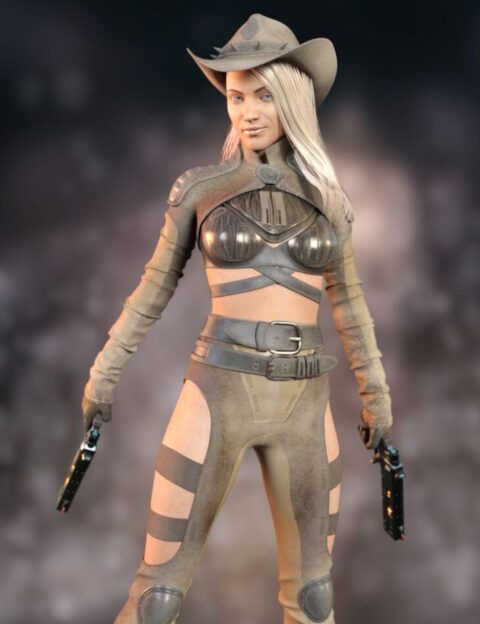 West Sci-Fi Outfit for Genesis 8.1 Females