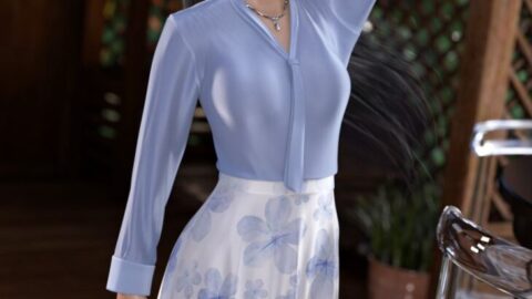 dForce Sumire Outfit for Genesis 8 and 8.1 Females