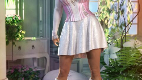 dForce Cute Darling Outfit for Genesis 9, 8, and 8.1