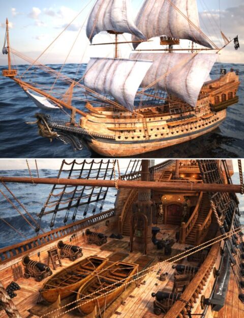 XI Galleon Pirate Ship