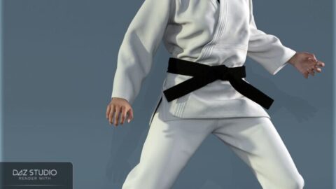 dForce HnC Judo Suit for Genesis 8 Females