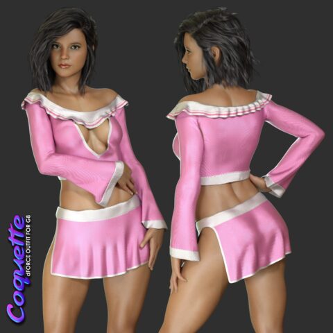 Exnem dForce Coquette Outfit for Genesis 8 Female