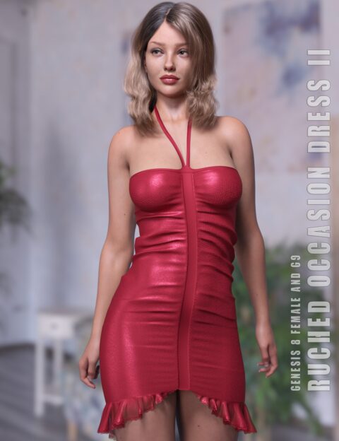 dForce Ruched Occasion Dress II Genesis 8-8.1F and G9