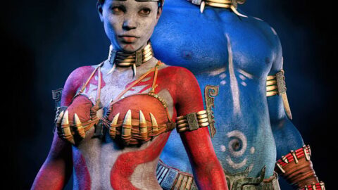 STF Tribal Body Paints Vol.1 for Genesis 8 and Genesis 9