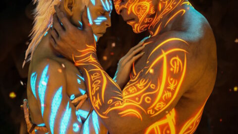 Glowing Emissive Tattoos for Genesis 9