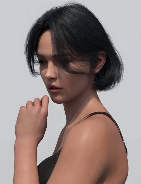 JL Hair 005 – Emily Hair for Genesis 9 and Victoria 9